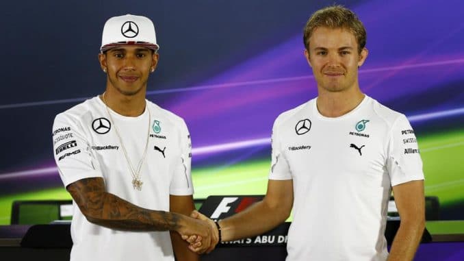 Abu Dhabi 2014 : Lewis Hamilton et Nico Rosberg