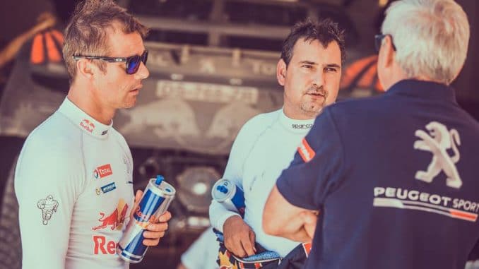 Sébastien Loeb au Dakar 2016 avec Daniel Elena