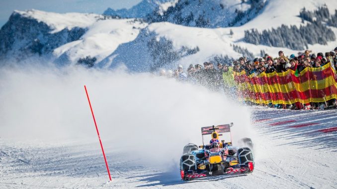 Une F1 sur la neige