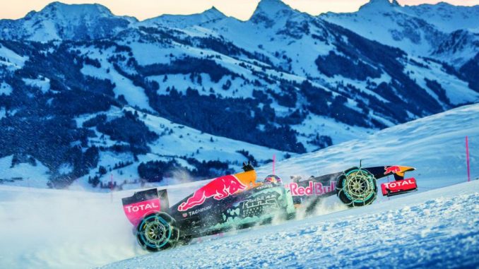 Une F1 sur la neige