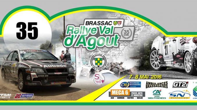 Engagés Rallye Val d'Agout 2016 Plaque Rallye Val d'Agout 2016