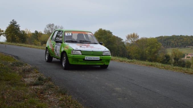 Rallye du Chasselas 2016 présentation par David Garrigues ici avec sa 205