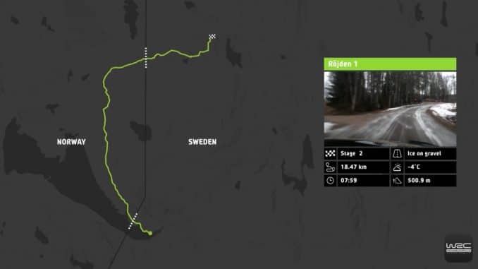 Vidéo parcours Rallye Suède 2017. (c) : WRC