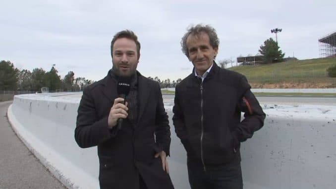 Julien Febreau et Alain Prost. Julien Febreau en Cio R3T