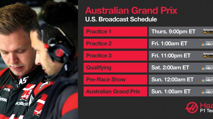 Programme TV GP d’Australie 2017