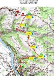 Rallye du Frontonnais 2017 - Carte ES1