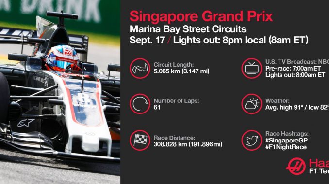 Programme TV GP Singapour 2017