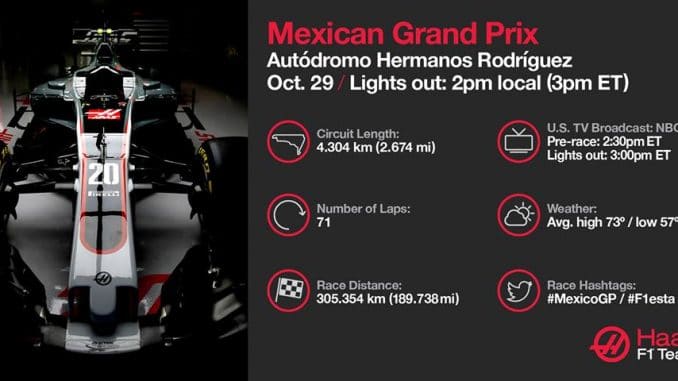 Programme TV GP du Mexique 2017
