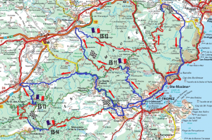 Carte Rallye du Var 2017 Dimanche