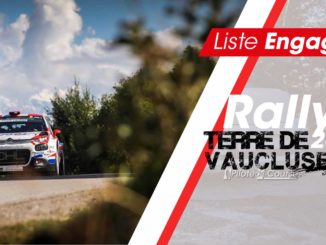 Engagés Rallye Terre de Vaucluse 2018