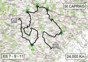 Carte Rallye des Côtes du Tarn 2018