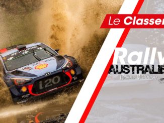 Classement Rallye Australie 2018