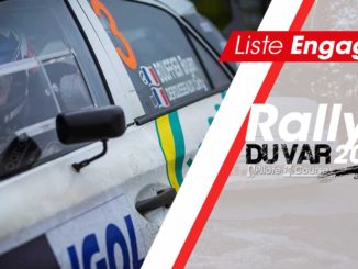 Liste des engagés Rallye du Var 2018.
