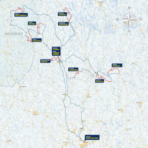 Carte général Rallye de Suède 2019