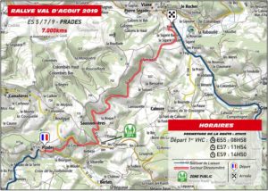 Carte Rallye Val d'Agout 2019