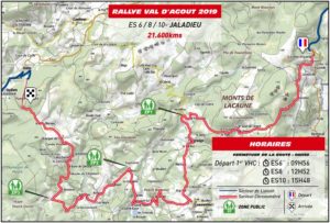 Carte Rallye Val d'Agout 2019
