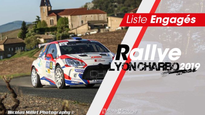 Engagés Rallye Lyon Charbonnières 2019
