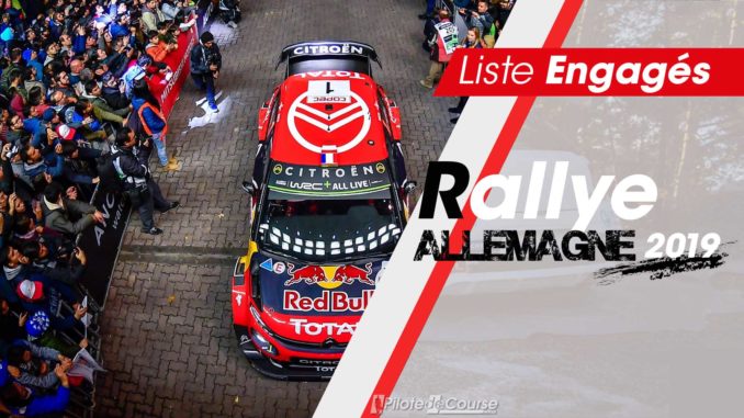 engagés Rallye Allemagne 2019