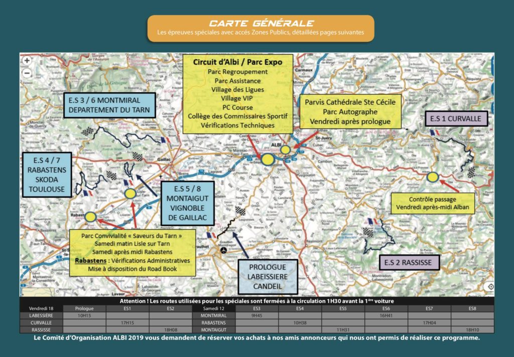 Carte - plan général finale Albi 2019