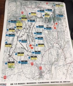 Carte Rallye Terre de Vaucluse 2019 ES1
