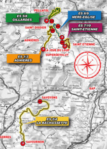 carte Rallye du Dévoluy 2019
