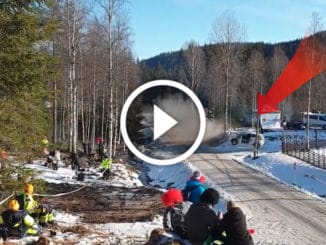 Crash Rallye Suède 2020