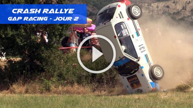 Crash sur le Rallye Gap Racing 2020