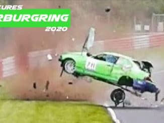 Crash aux 24 h du Nürburgring