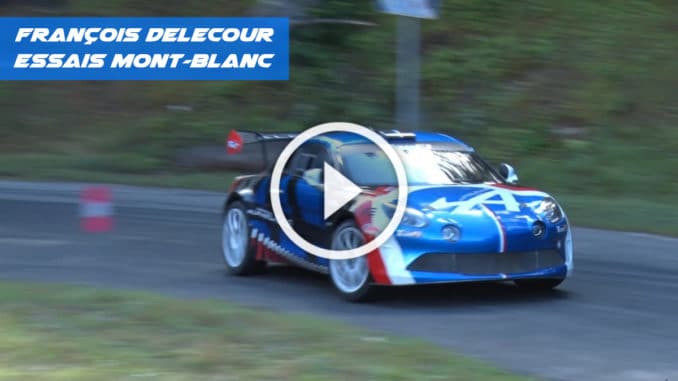 Delecour et l'Alpine A110 R-GT en essais