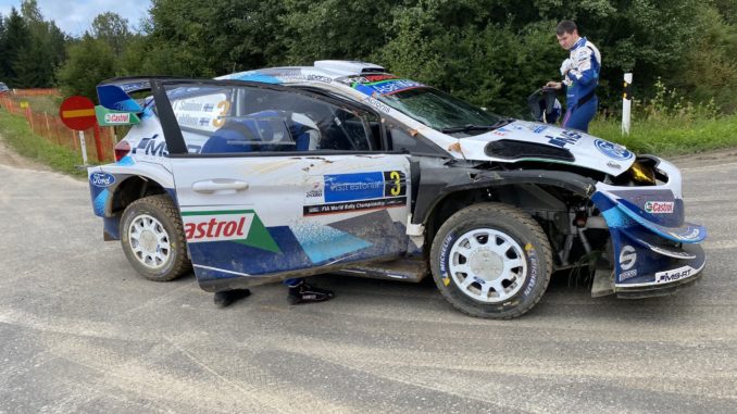 crash Suninen shakedown Rallye Estonie 2020