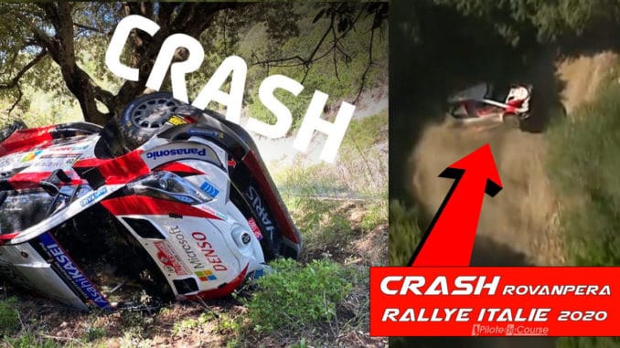 Crash Rovanpera Rallye Italie 2020