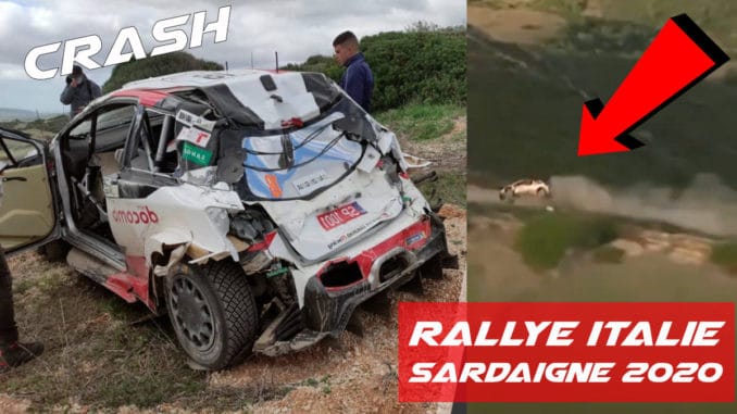 Crashes au Rallye Italie Sardaigne 2020