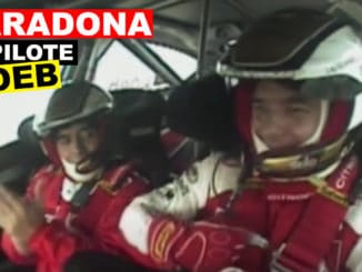 Diego Maradona copilote de Sébastien Loeb