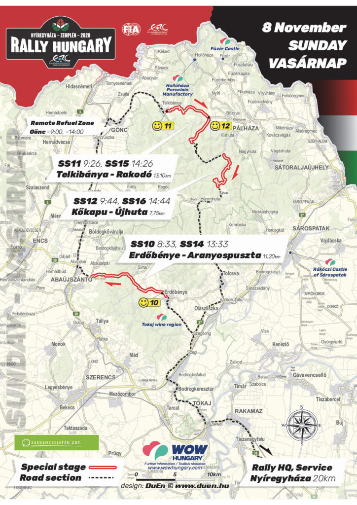 carte Rallye Hongrie 2020