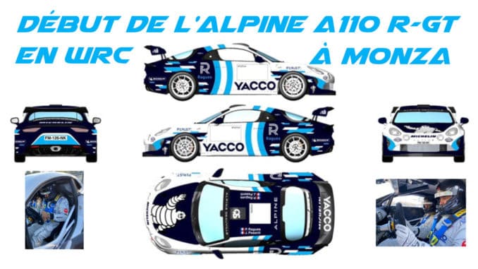 une Alpine A110 R-GT en WRC