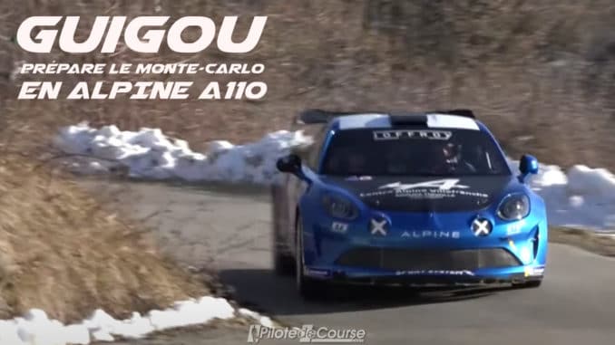 Manu Guigou prépare le Rallye Monte-Carlo en Alpine