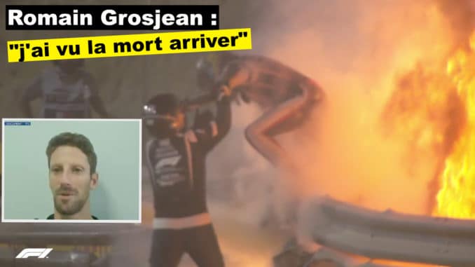 Romain Grosjean : "j'ai vraiment vu la mort arriver"