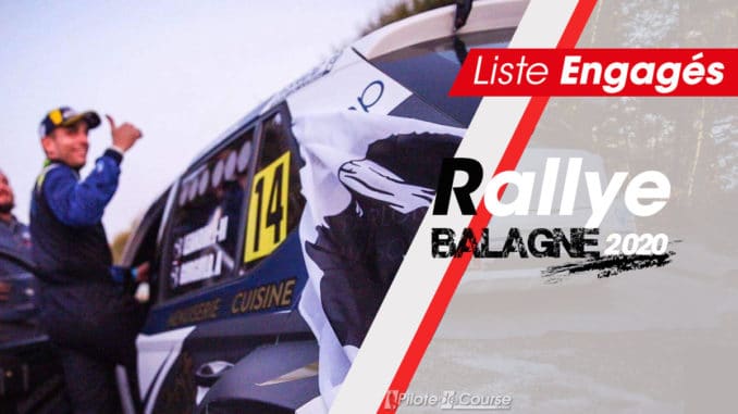 liste d'engagés au Rallye de Balagne 2020