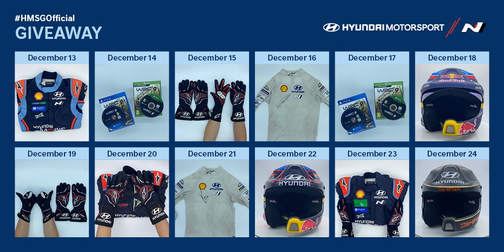 Le calendrier de l'avant de Hyundai Motorsport