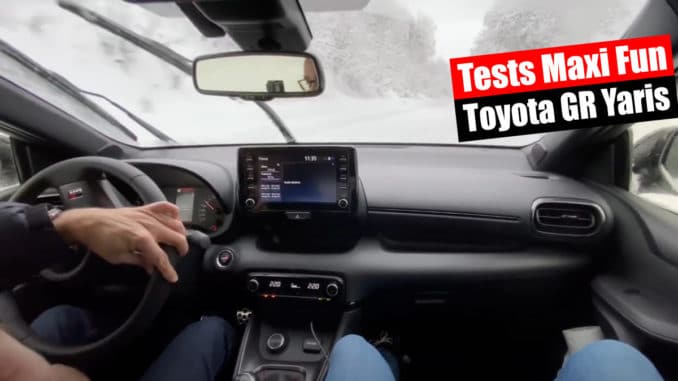 Toyota GR Yaris en essais sur la neige