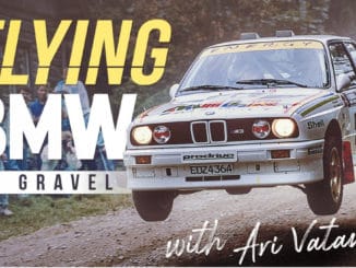 Ari Vatanen vole en BMW M3 Groupe A au Rallye des 1000 Lacs 1988
