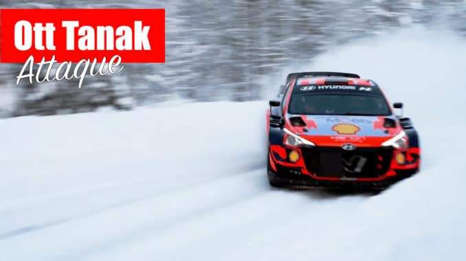 Ott Tanak à l'attaque avant l'Arctic Rally Finland 2021