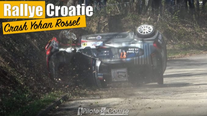 Le Crash de Rossel au Rallye de Croatie 2021