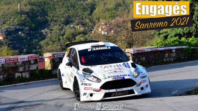 Liste des engagés au Rally Sanremo 2021