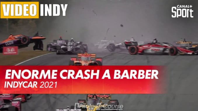 Premier départ et premier crash en IndyCar Series