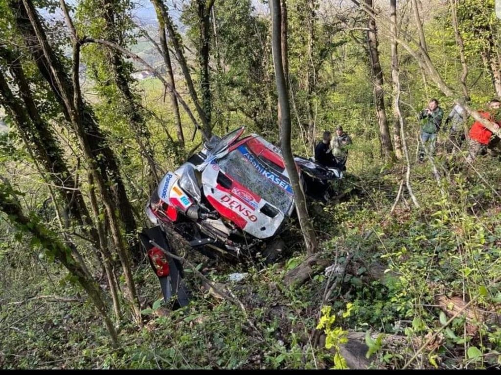 crash de Rovanpera au Rallye de Croatie 2021